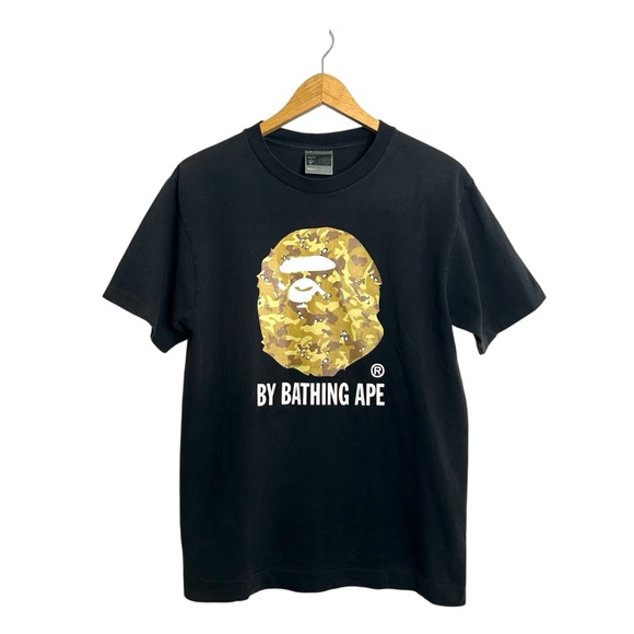BAPE Color Camo By Bathing Ape Short Sleeve Casual T-Shirt Black Unisex Small - Picture 1 of 5